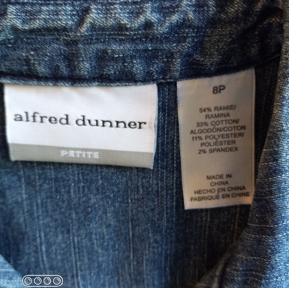 Alfred Dunner Blue Jean Vest - Picture 14 of 14